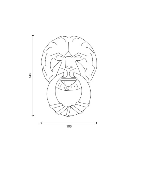 Heurtoir de porte LION en laiton titane PVD EUROWALE