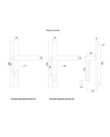 Dessin Bloom  plaque étroite 24 Blanc EUROWALE