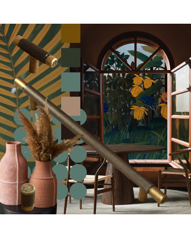 Poignée de meuble patine sur laiton VENDÉ poignée design intégrée dans un collage décoratif