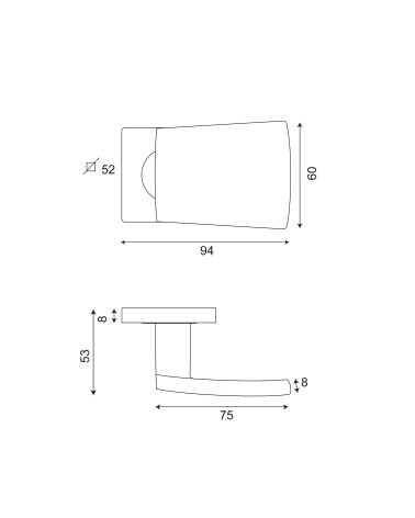 Dessin Palière rosace Thor inox EUROWALE