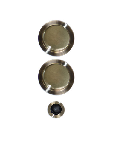 Kit coulissant Bronze cuvettes rondes  BDC