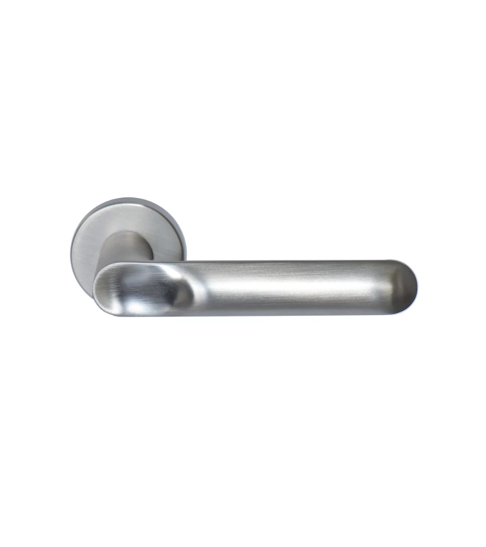 Poignée de porte Beautesse en finition Nickel satiné