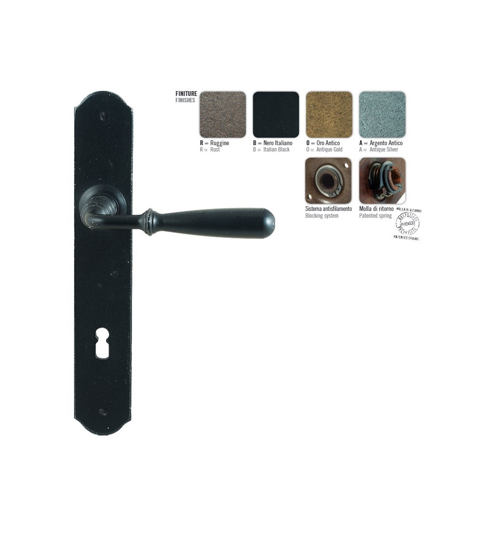 Poignée de porte couleur noir FON
