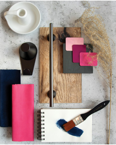 Poignée de meuble ROG poignée design disposée avec des matériaux décoratifs