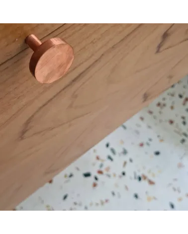 Bouton de meuble en cuivre NENA M