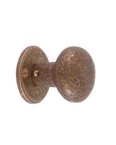 PAIRE BOUTON DE PORTE PHR /50 FER VIEILLI - (VO) 45mm