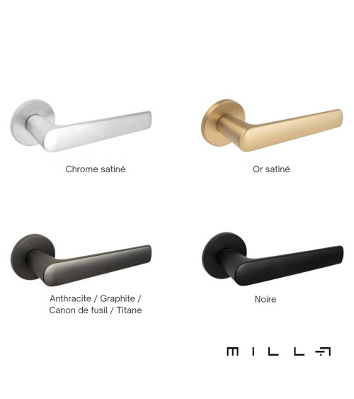 Poignée de porte en zamak MILA poignée design