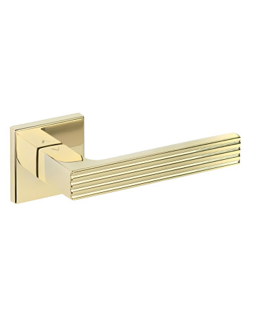 Poignée de porte contemporaine en zamak FELICE carrée poignée design