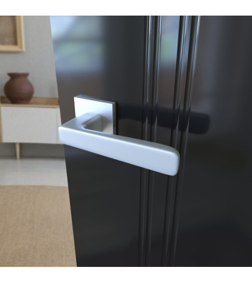 Poignée de porte chrome satiné PARMA poignée design