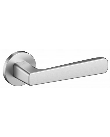 Poignée de porte chrome satiné PARMA quincaillerie design