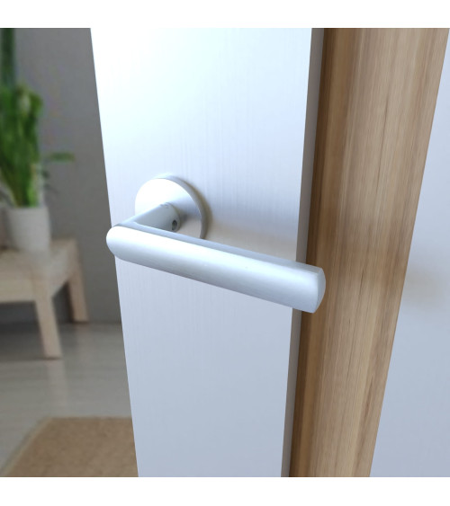 Poignée de porte chrome satiné TORINO poignée design