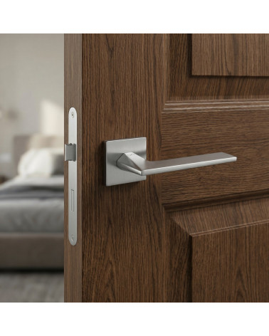 Poignée de porte chrome satiné ARA