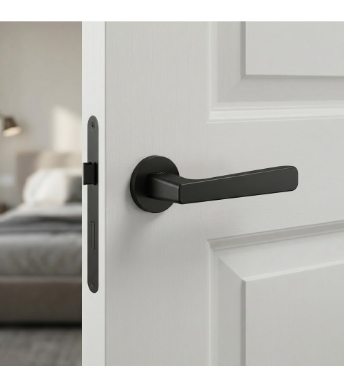 Poignée de porte noire PARMA quincaillerie design