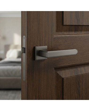 Poignée de porte couleur graphite MIMOSA