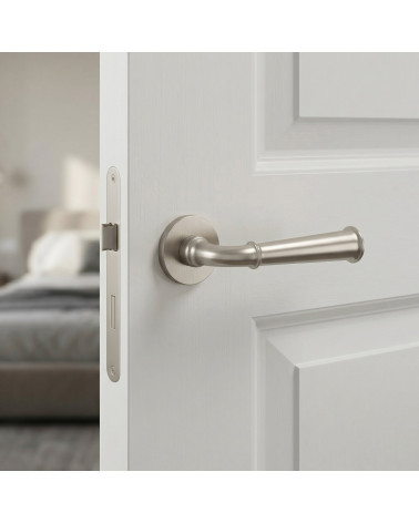 Poignée de porte chrome satiné IBRA