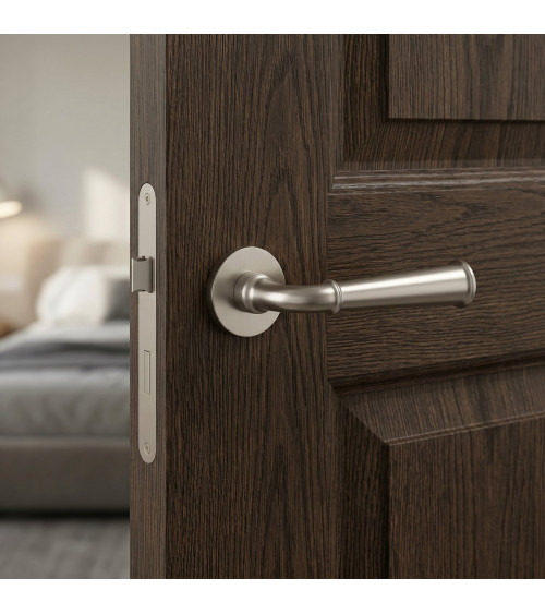 Poignée de porte nickel satiné IBRA poignée design