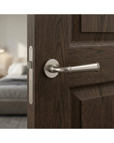 Poignée de porte nickel satiné IBRA