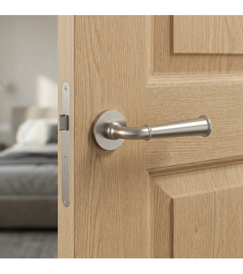 Poignée de porte nickel satiné IBRA poignée design