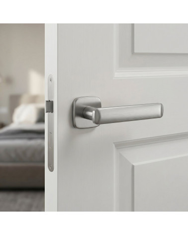 Poignée de porte chrome satiné FORMA
