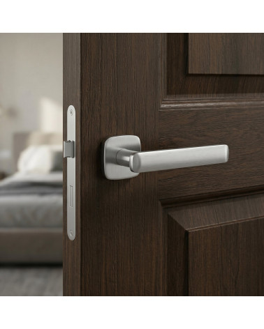 Poignée de porte moderne en zamak FORMA carrée arrondie
