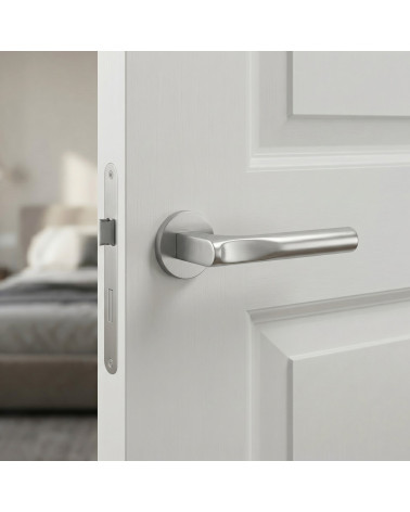 Poignée de porte design moderne en zamak TACTUS ronde