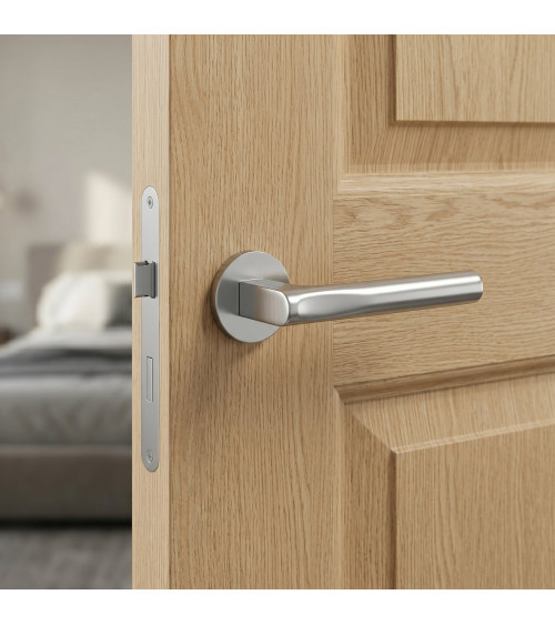 Poignée de porte design moderne en zamak TACTUS ronde poignée design