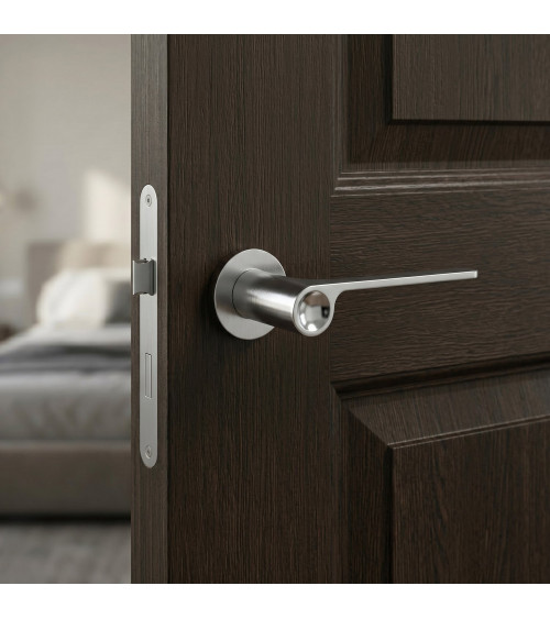 Poignée de porte minimaliste en zamak PLANO ronde poignée design