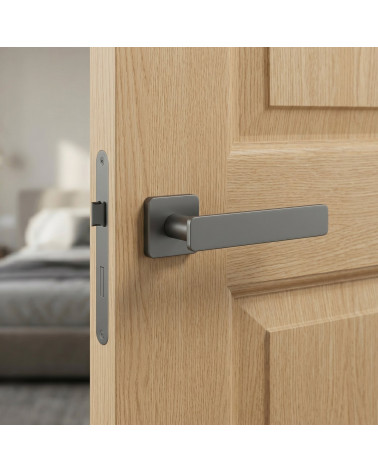 Poignée de porte anthracite NOEMIA