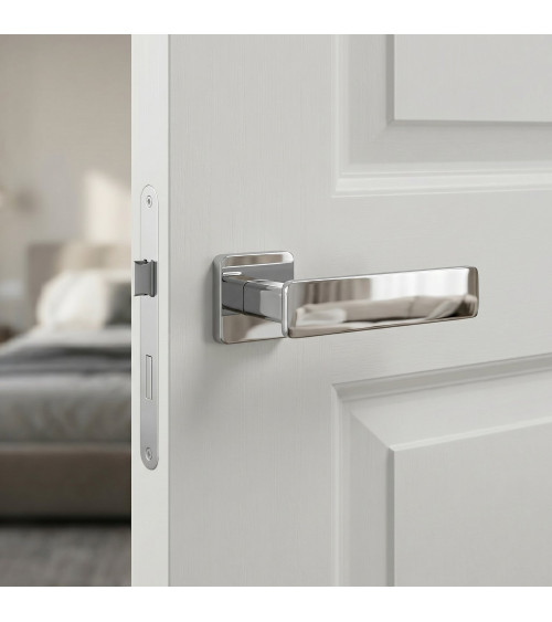 Poignée de porte chrome poli NOEMIA poignée design