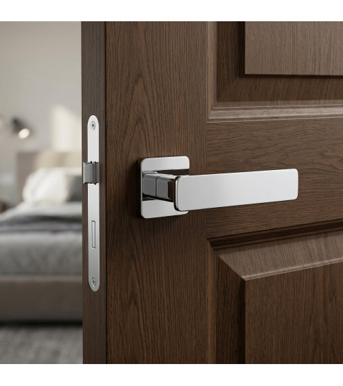 Poignée de porte chrome poli NOEMIA poignée design