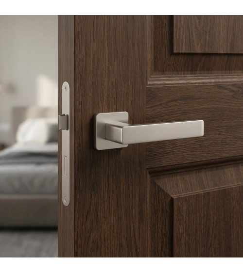 Poignée de porte nickel satiné ERICA poignée design