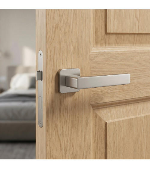 Poignée de porte nickel satiné ERICA poignée design
