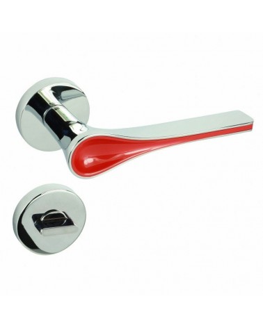 Poignée de porte Rouge Polaris Ronde WC -  poignée design
