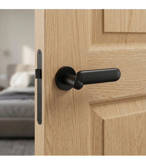 Poignée de porte couleur noire KELEDRES poignée design