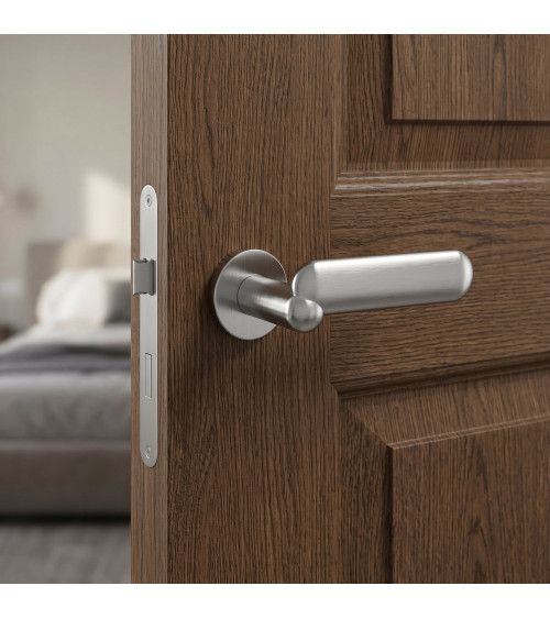 Poignée de porte chrome satiné KELEDRES poignée design