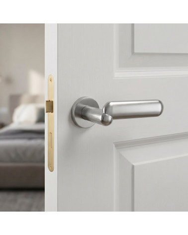 Poignée de porte contemporaine en zamak KELEDRES ronde