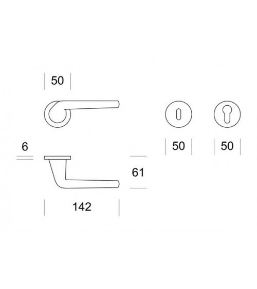 Poignée de porte Moderne ENTO LIFT en laiton -  poignée design