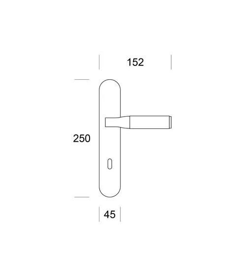 Poignée de porte Moderne ENTO TUBE en laiton -  poignée design