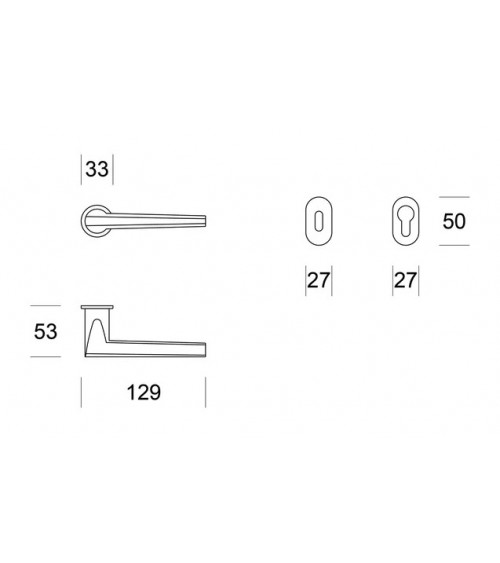 Poignée de porte moderne Ento Pilot C3 quincaillerie design