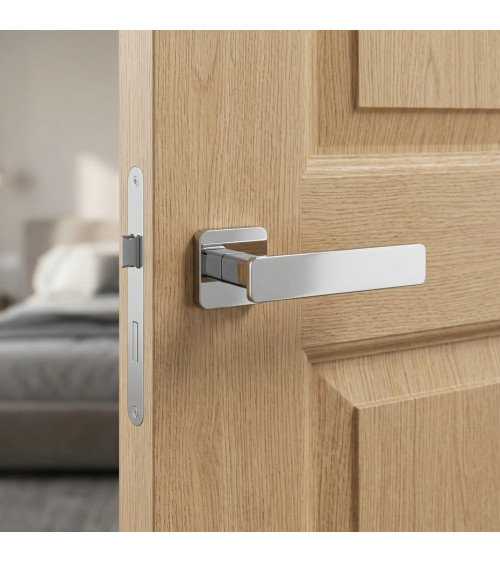 Poignée de porte chrome poli NOEMIA poignée design