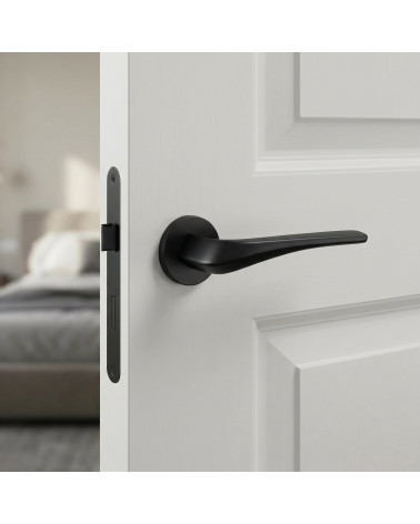 Poignée de porte noire DALIA