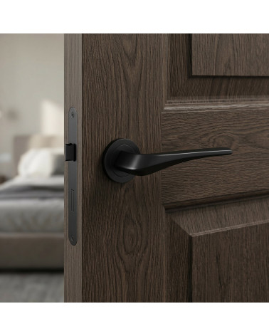 Poignée de porte noire DALIA