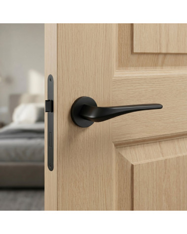 Poignée de porte noire DALIA