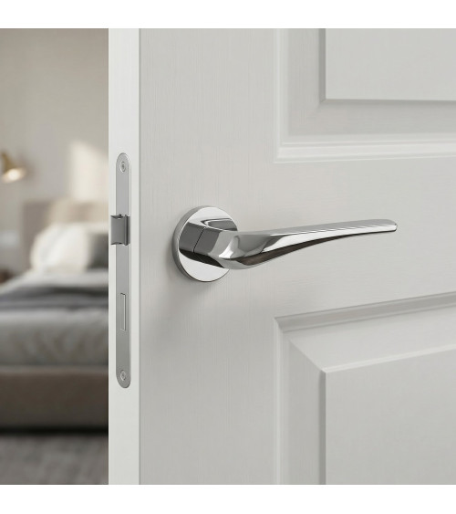 Poignée de porte chrome poli DALIA poignée design