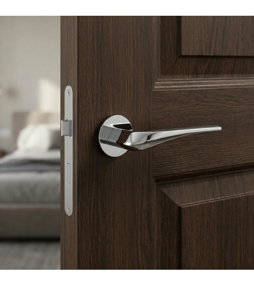 Poignée de porte chrome poli DALIA poignée design
