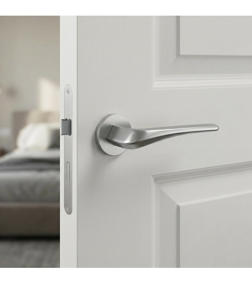 Poignée de porte chrome satinée DALIA poignée design