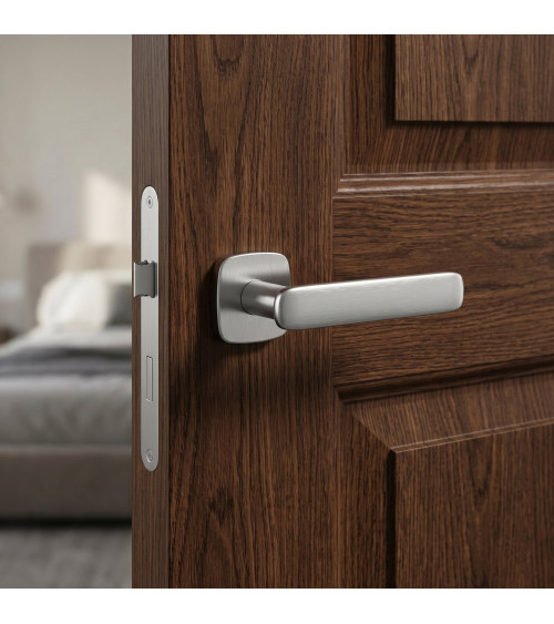 Poignée de porte chrome satiné FLOW poignée design
