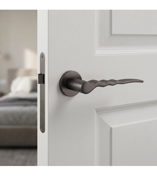 Poignée de porte graphite Ento Flow C3 poignée design