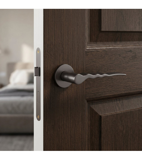 Poignée de porte graphite Ento Flow C3 poignée design