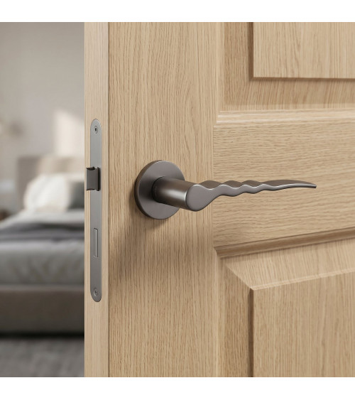 Poignée de porte graphite Ento Flow C3 poignée design
